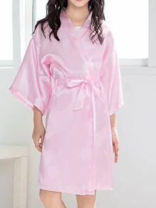 1 pieza Bata de baño para niñas de cumpleaños, bata delgada, pijama, camisón, para bodas, cumpleaños, regalo, vacaciones, fiesta, decoración del hogar y baño, verano, vuelta al colegio