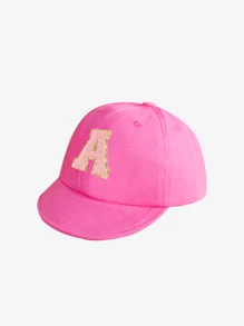 1pc Simple Letter Baby Short Brim Baseball Cap, Stylish And Versatile, Suitable For Girls Aged 1 To 2 For Daily Use In Spring And Summer - Multicolor - View 4