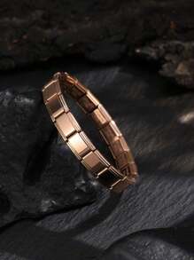 1pc Stainless Steel Simple & Fashionable Bracelet For Men, Jewelry Gift Suitable For Daily Wear - Bracelet - View 7