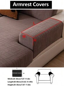 1pc Stretch Sofa Seat Cushion Cover, All-Season Waterproof Anti-Slip Slipcover For L-Shaped Sofa 1/2/3/4 Seater, Pet Friendly, Washable, Dust-Proof, Home Decor - Coffee Brown - View 5