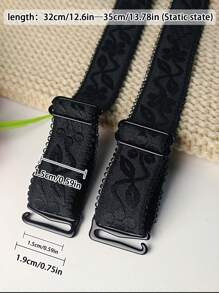 1 对 1.5 厘米/0.591 英寸胸罩肩带，弹性织物肩带，可更换胸罩肩带，可调节防滑肩带，胸罩织物肩带 - 彩色 - 查看 3