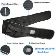 Verstellbarer Sakroiliakal-Hüftgurt für Frauen und Männer, atmungsaktive Hüft- und Taillenunterstützung, Lendenwirbelstütze für Sport