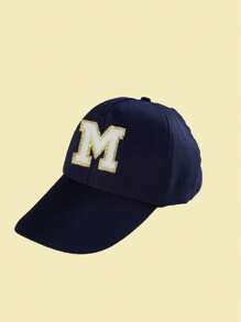 1pc A-Z Letter Kids Baseball Cap, Casual Solid Color Snapback Hip Hop Hat, Unisex Sun Protection - Multicolor - View 118