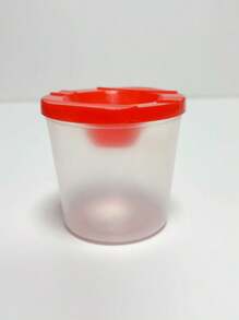 4pcs Covered Paint Brush Holder, Paint Tool Wash Bucket, Leak-Proof Mixing Cup, Watercolor Brush Cleaning Cup, Nail Art Brush Wash Cup, Small Painting Plastic Makeup Color Cleaning Cup Set, Detachable, Art School - Artist Supplies - School Supplies - Back To School Gifts - Easy To Clean - Multicolor - View 12