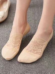 1/4 Pairs Women's Solid Color Invisible Socks, The Most Suitable For Spring And Summer Style, Cute And Comfortable Casual Socks - Multicolor - View 2