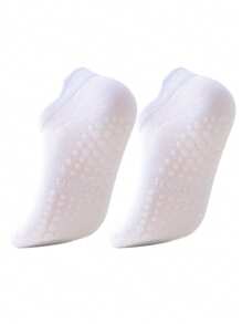 4 Pairs Women's Multicolor Non-Slip Yoga Socks With Gripping, Suitable For Pilates, Ballet, Fitness, Gripping Socks - Multicolor - View 3