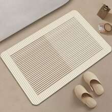 1 buc Covoraș de baie minimalist cu gel de siliciu absorbant, covoraș de ușă antiderapant cu uscare rapidă pentru baie, decor de baie, covor de vară, accesorii de baie, înapoi la școală