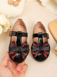 Belles chaussures plates à nœud papillon pour filles pour l'automne et l'hiver