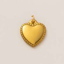 1Pc 18K Gold Vintage Heart Locket Charms, Baroque & Gothic Engraved Pendants, Romantic Key & Heart Lock Pendant, DIY Jewelry Making