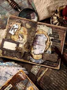 1 paquet de 30 feuilles de papier vintage rouillé. Variété de designs avec bords déchirés et une atmosphère vintage. Thème rétro vieilli pour le scrapbooking, la décoration DIY, les papiers d'arrière-plan, la rentrée scolaire