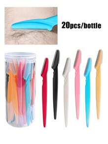 70/24/12/6pcs Set Multicolor Grooming Eyebrow Razor & Shaver Set, Eyebrow Trimmer & Shaver, Exfoliating Dermaplaning Tool, Body Hair Removal Trimmer And Face & Eyebrow Razor Set Long Handle Blade With Precision Cover Women Eyebrow Shaping Tools Suitable For Or Travel Use Multi-Function Eyebrow Trimmer, Sharp Stainless Steel Eyebrow Tools With Cover, For Eyebrow, Lip, Leg Hair & Gentle Effective Removal,Makeup,Cheap,Room Decor,Vanity,Travel,Bedroom,Makeup Accessories,Eyebrow Razor