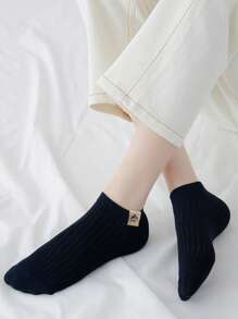 10 pares, unisex, sencillos y de moda en color negro/blanco, calcetines tipo náutico de verano de unicolor, antiolor, de corte bajo, transpirables, cómodos y versátiles para todo el año, adecuados para uso diario
