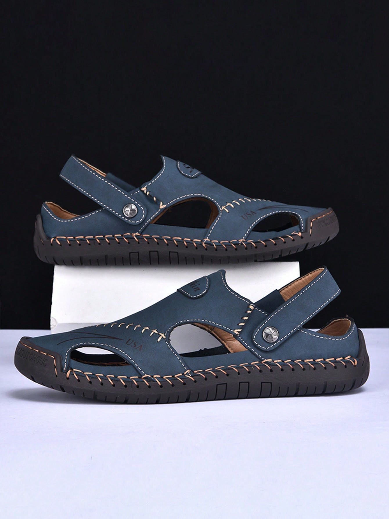 صندل رجالي صيفي جديد من تصميم معاصر، مصنوع يدوياً،...