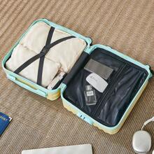 14 英寸行李箱迷你轻便轮式随身旅行拉杆箱密码锁男女皆宜春秋