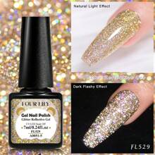FOUR LILY 7ml Glitter Diamond Gel Nail Polish New Reflective Disco Shiny Nail Polish Ultra-Shimmer Nail Gel For DIY Manicure - Multicolor - View 13