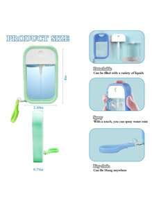 1 Set/4 Stück Kartenspray Parfümzerstäuber (50 ml) mit Schlüsselanhänger Silikonhülle und Trichter, tragbares Karten Ultra-Dünn Design nachfüllbare leere Flaschen für Reisen, kann mit Gesichtstonikum, Lufterfrischer, Alkohol, Händedesinfektionsmittel befüllt werden, Schulsachen