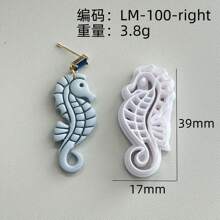 Octopus Squid Seahorse Jewelry Earrings For DIY Earring Making DIY Polymer Clay Jewelry Earring Making Pendant Making Soft Pottery Clay Mold High Precision Knife Mold Clay Knife Polymer Clay Earring Making Tool - Seafood - View 7