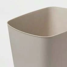 3gal Open Vanity Waste Basket Gray - Compact Plastic Indoor Trash Can, Matte Finish, Small Size, 3 Gallon Capacity-Limited-Time Discount - 1 - Xem 2