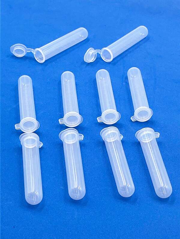10 pièces Tubes à aiguilles en plastique transparent, boîtes de rangement pour aiguilles à coudre faites à la main avec couvercles, boîtes de rangement pour perles/boutons/paillettes, porte-aiguilles à broder et perler, bouteilles d'aiguilles transparentes, convient pour les accessoires de couture au point de croix - bouteilles de rangement pour fournitures de perles