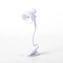 1 pieza Mini luz de libro con baterías, lámpara de lectura nocturna con brazo ajustable y pinza, luz para leer en la cama, luz de lectura por la noche y como iluminación de viaje al aire libre, lámpara de libro con pinza
