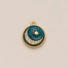 1Pc 18K Gold Plated Boho & Mystic Charms, Palm Tree, Evil Eye, Shell, Cross, Vintage Pendant For DIY Necklace & Bracelet Jewelry