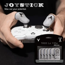 3 Pares de Mangas de Dedo para Joystick em Silicone de Secagem Rápida e Antiderrapante para PSP e Controle X, Melhor Presente para o Aniversário do Namorado