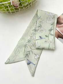 11pcs Women Floral Print Scarf Headband Set, Casual Elegant Daily Date Holiday Multi-Use Decorative Gift Hair Band Turban Headband Sweatband