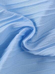 2pcs/Set Baby Girl Solid Color Casual Sweet Crochet 3D Floral Cap Sleeve Dress + Headband