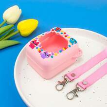 Silicone Protective Cover For BitzeeInteractive ToyDigital Pet Beezeepet Electronic Pets, Colorful Cartoon Animal & Food Pattern, Super Cute & Fun Gift For Kids, Full Body Protection, Soft Silicone, Anti-Drop Anti-Scratch, With Lanyard (Note: Only The Protective Cover And Lanyard Are Included, The Device Is Not Included) - Multicolor - View 6