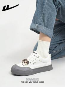 WARRIOR 1 par de zapatillas de lona con cordones WARRIOR para mujer, de estilo casual de baja altura para exteriores, planas, transpirables, de uso para patinaje, ligeras, de moda y cómodas