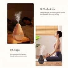 1个牛油果造型加湿器，130毫升/USB供电家用空气净化器，创新简约室内喷雾器 - 多色 - 查看 6