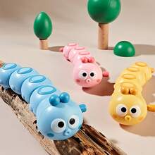 1pc Wind-Up Wiggling Caterpillar Sensory Toy, Twitching Motion, Electricity-Free, Feather-Free, Suitable For Birthday, Graduation, Anniversary And Holiday Gifts - Ideal For New Year, Christmas And Graduation Season - Multicolor - View 12