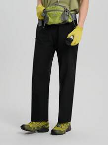 TECTOP Men's Outdoor Pants: Breathable And Quick-Drying, Ideal For Spring And Summer Hiking And Outdoor Activities, Featuring Multiple Pockets. - Black - View 4