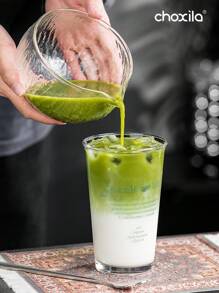 choxila 抹茶打蛋器套装、抹茶茶具、传统茶具、竹制抹茶打蛋器和茶勺、带壶嘴和茶勺架的玻璃抹茶碗、不锈钢筛子、陶瓷茶勺架、茶垫、用于制作薄茶、浓茶和抹茶拿铁的抹茶打蛋器套装 回到学校 - 抹茶套裝 - 查看 6