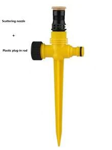 2个装花园360°旋转自动洒水器，多功能可调节地面插入式洒水器，新型洒水头大面积洒水器，草坪洒水器，用于农田蔬菜灌溉、草坪浇水、花卉浇水和绿色景观灌溉，花园，Riego Por Goteo，Jet Wash园艺用品 - 彩色 - 查看 11