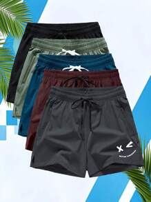Pantalones cortos deportivos unisex para entrenamiento de fitness, baloncesto, correr, maratón, uso al aire libre, de secado rápido, para natación y playa