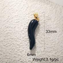 1 pezzo Ciondolo di peperoncino di lusso minimalista alla moda in rame, accessorio versatile fai da te per bracciale, collana, orecchini, portachiavi