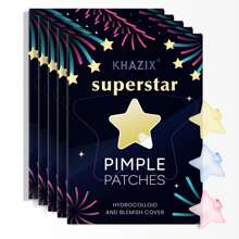 1400片星形祛痘贴，遮盖面部瑕疵，隐形祛痘贴 - 彩色 - 查看 4