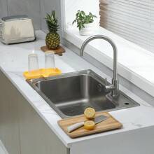 Silicone Bathroom Soap Dishes With Drain Spout-Bathroom And Kitchen Sink Organizer,Sponge Holder,Dish Soap Tray,Perfect For Dispenser,Scrubber,Bottle,Cup On Sink Or Counter-Coffee 4.9"*3.2" - 黃色 - 查看 6