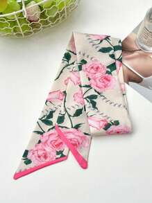 11pcs Women Floral Print Scarf Headband Set, Casual Elegant Daily Date Holiday Multi-Use Decorative Gift Hair Band Turban Headband Sweatband