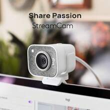 Logitech Kamera StreamCam Autofokus und Belichtung 1080P HD-Kamera Typ-C-Anschluss Laptop-Desktop-Computer Online-Unterricht Videokonferenz Schwarz