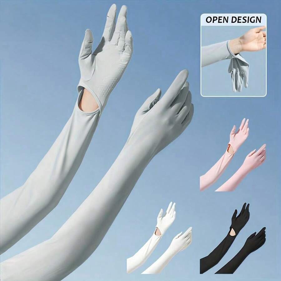 Lightweight UV-Blocking Arm Sleeves With Cooling Effect For Summer Outdoor Activities Such As Cycling, Lightweight Breathable Design