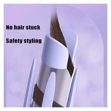 Lyvona Hair Curler, Seemee Hair Curler, See Mee Curling Iron, Seemee Curling Wand, Automatic Rotating Hair Curler, Auto Shut Off, Seemee Hair Curler With A Curling Diameter Of 32mm Purple - 彩色 - 查看 5