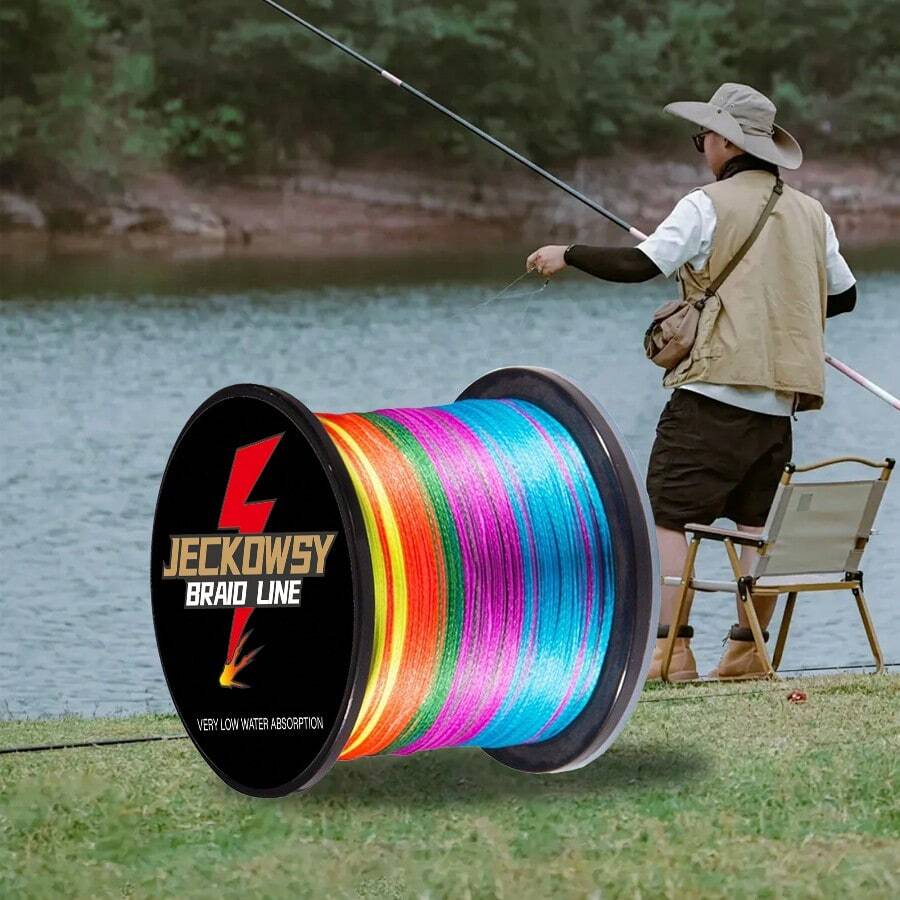 300 米/11811 英寸 4 股高强度编织钓鱼线，抗咬耐磨，6-100 磅测试