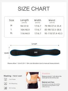 VBOSI 1pc Adjustable High-Quality Weightlifting Belt, Suitable For Professional Functional Fitness And Deadlift Training, Unisex Fitness Waist Support Belt - Multicolor - View 6