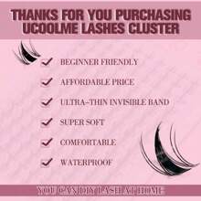 UCoolMe Lashes Fairy Lashes Cluster C Curl 140 Pcs Individual Lash Clusters False Eyelashes Extension Natural Look Beginner Friendly Bond Seal Remover Ultra-Thin Band Makeup 8-18mm Manga Anime Christmas Gift Lash Cluster Kit Sringtok - Bộ Fairy (Keo trắng) - Xem 7