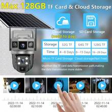 V380 Pro Solar 4G LP Camera CCTV 12MP Two Lens Three Screen Auto Tracking Outdoor 10X Zoom 6K Security Surveillance PTZ Camera, 4G Outdoor And Indoor Security Home Cameras, Wireless 4G Cameras - 4G SIM Card Camera - View 10