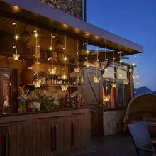 1 pieza Luces de hadas con forma de mariposa, 11.48ft 96 LED con control remoto y temporizador, 8 modos de destello para pared de fotos, decoración de habitación, decoración de boda, decoración de pared, multicolor - Cadena de luces de mariposa con control remoto USB de 4 metros y 96 luces - Ver 8