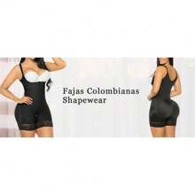 YIANNA Fajas Colombianas Shapewear For Women Tummy Control Shapewear Butt Lifter Bodysuit - 黑色 - 查看 7