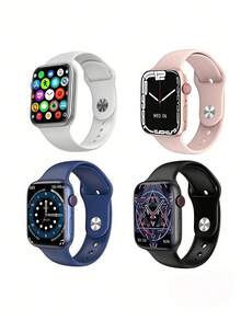 Smart Watch Smartwatch S9 Pro App Laxasfit Bluetooth + 1 Gift Bracelet Heart Rate Magnetic Charging Immediate Shipping - 粉色 - 查看 4